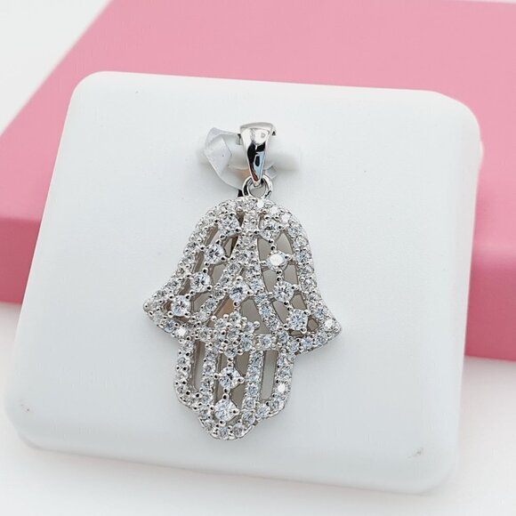 "925 Sterling Silver Cubic Zirconia Pendant, U19254467 - Picture 6 of 11